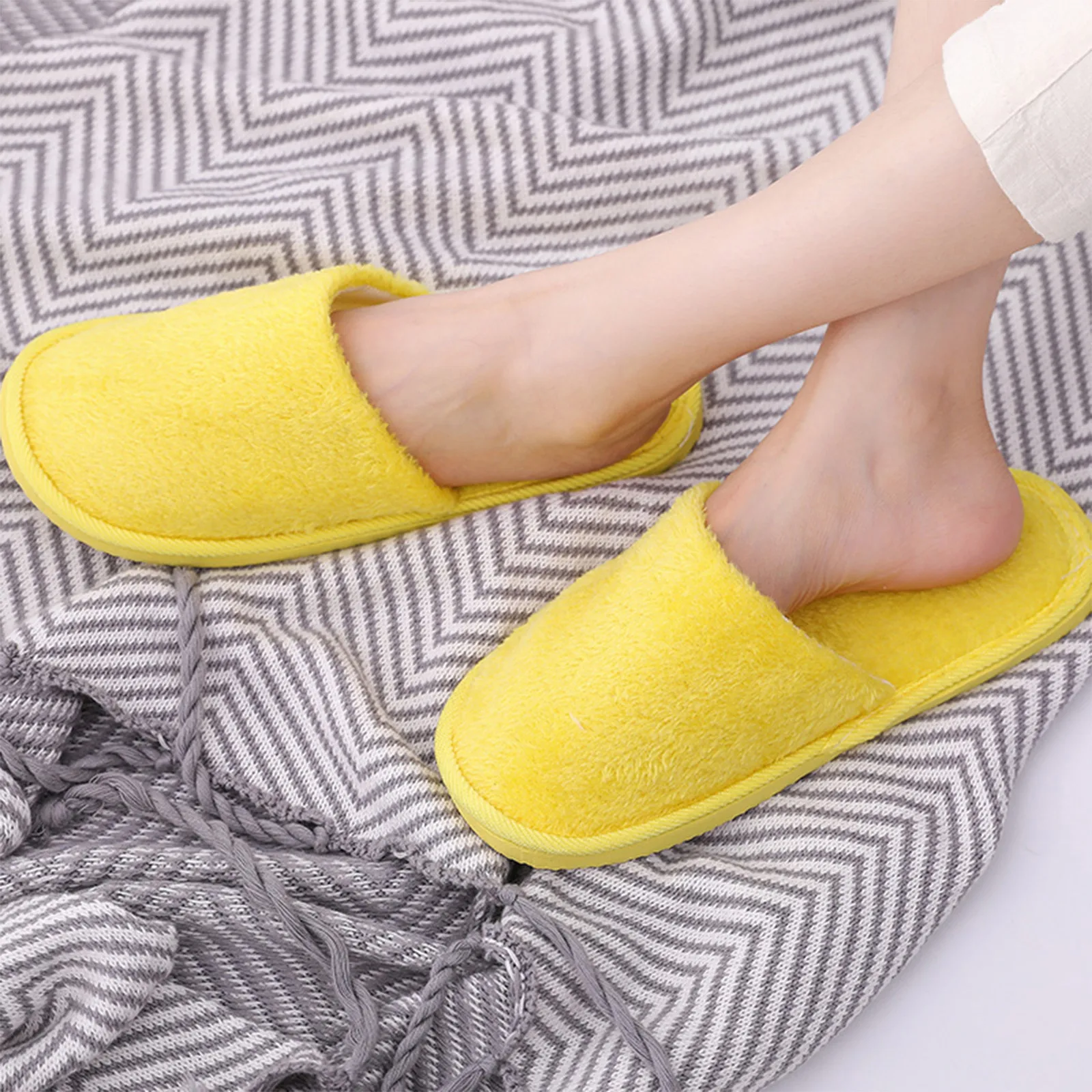 Slippers Women Men Indoor House Push Soft Cute Cotton Slippers Shoes Non-slip Floor Home Slippers Women Slides For Bedroom - 3