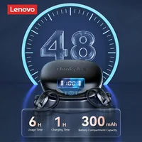 Original Lenovo LP75 TWS Bluetooth V5.3 Headphones Wireless LED Digital Display Earphones Noise Reduction Waterproof Headset New 2