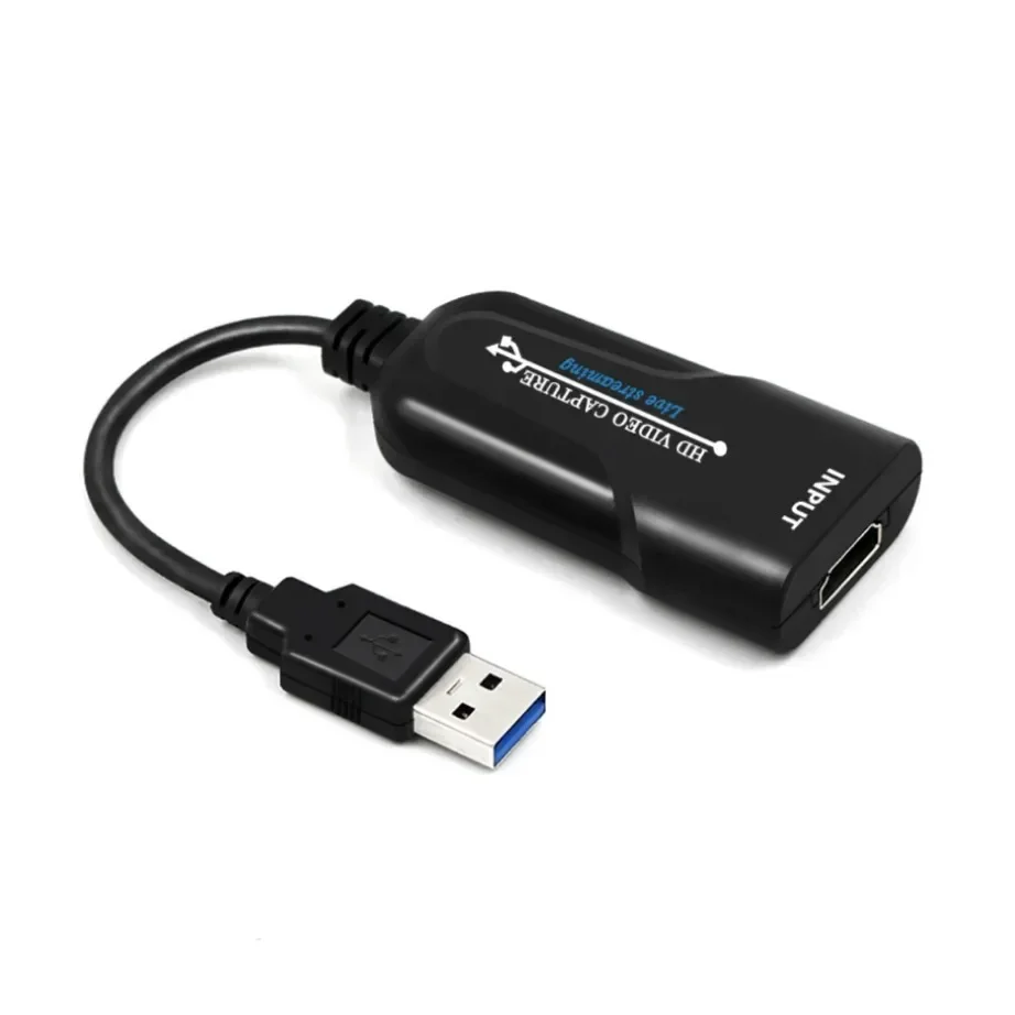 YIGETOHDE USB 3.0 kompatybilny z grą karta przechwytywania wideo 1080P Adapter streamingu Video do nagrywania wideo na żywo z PS4