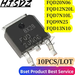 10PCS High - Performance TO - 252 Power MOSFETs (FQD20N06)