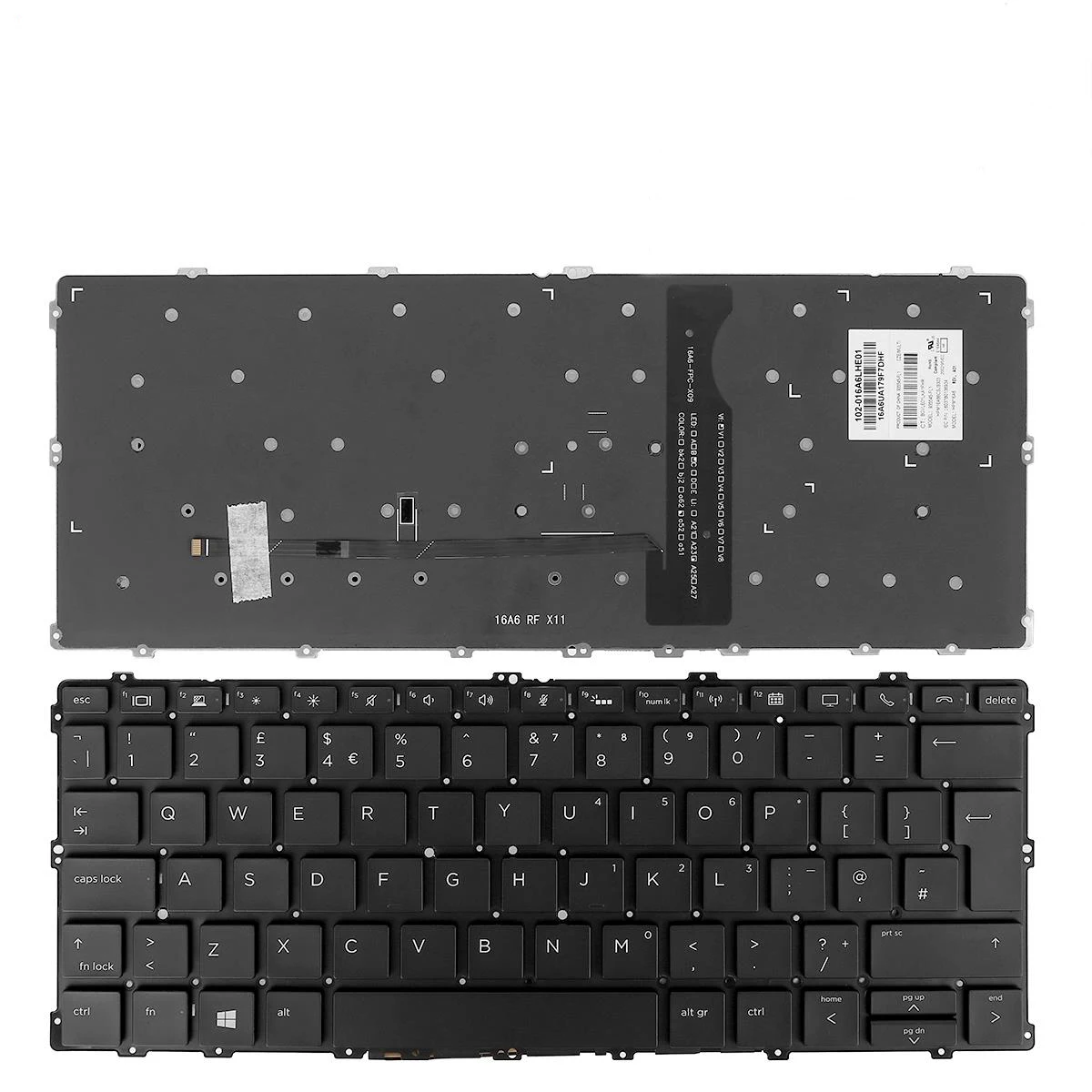 Nuova Tastiera Retroilluminata Russa Usa Uk Per Hp Elitebook X360 1030 G2 1030 G3 Nero Inglese Ru