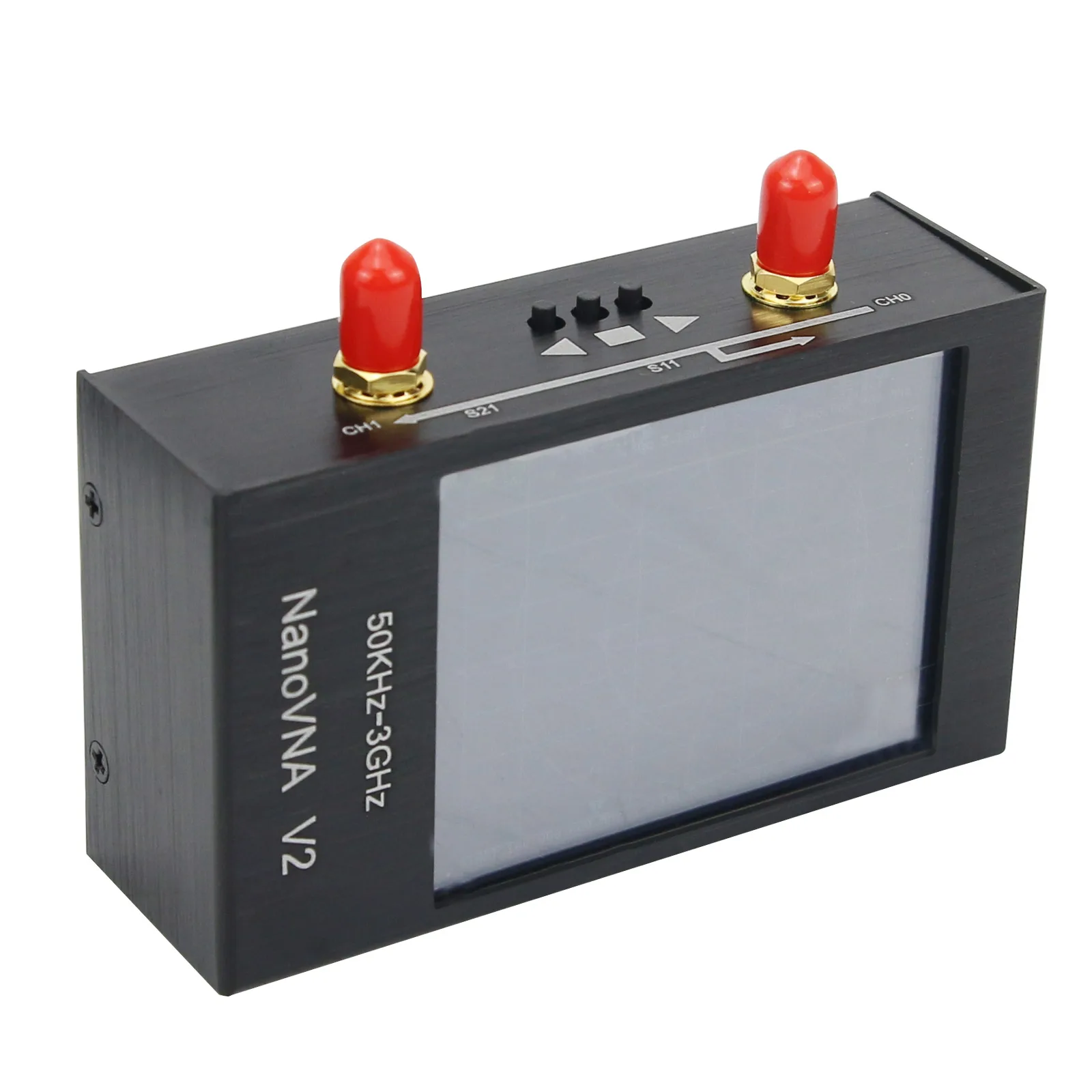 NanoVNA 벡터 네트워크 분석기 안테나, 단파 HF VHF UHF용 금속 쉘, 50KHz-3GHz, 2.8 인치 분석기