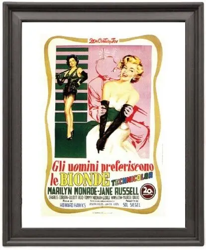 

Framed Poster Gentlemen Prefer Blondes 1 Picture Frame 16x12 inches Photo Paper Print