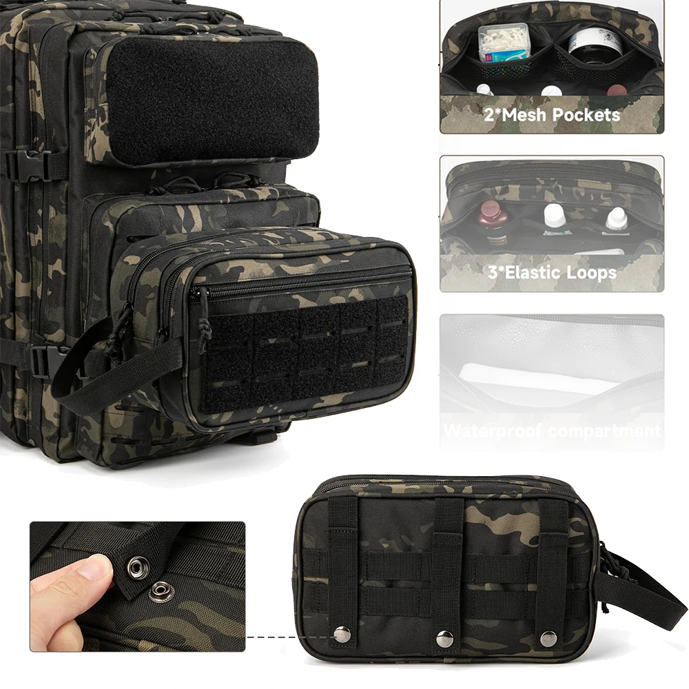 Waterproof Small Toiletry Bag for Men with Shower Supplies