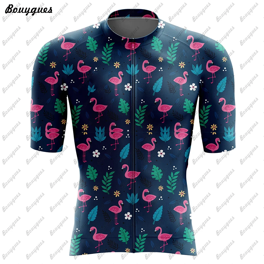 Flamingo Team Cycling Jersey MTB Maillot Bike Shirt Downhill Jersey High Quality Pro Team Tricota Mountain Bicycle Clothing NEW