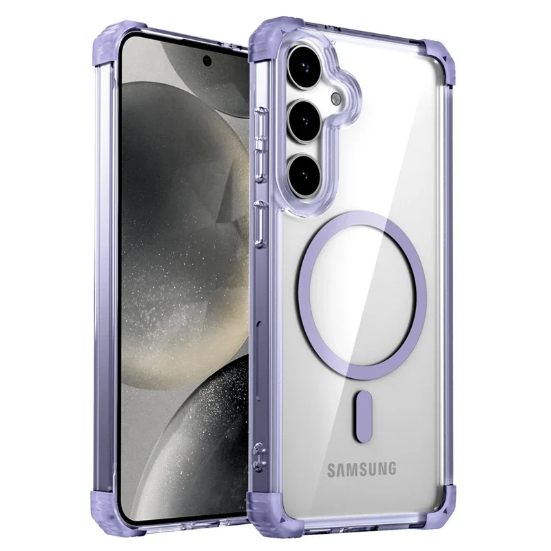Shockproof Armor Transparent Case with Magsafe Compatibility