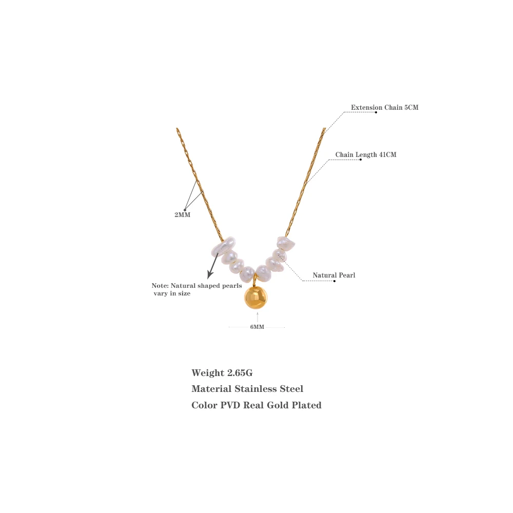 Natural Freshwater Pearls Delicate Korean Gentle Charm Necklace - Image 6