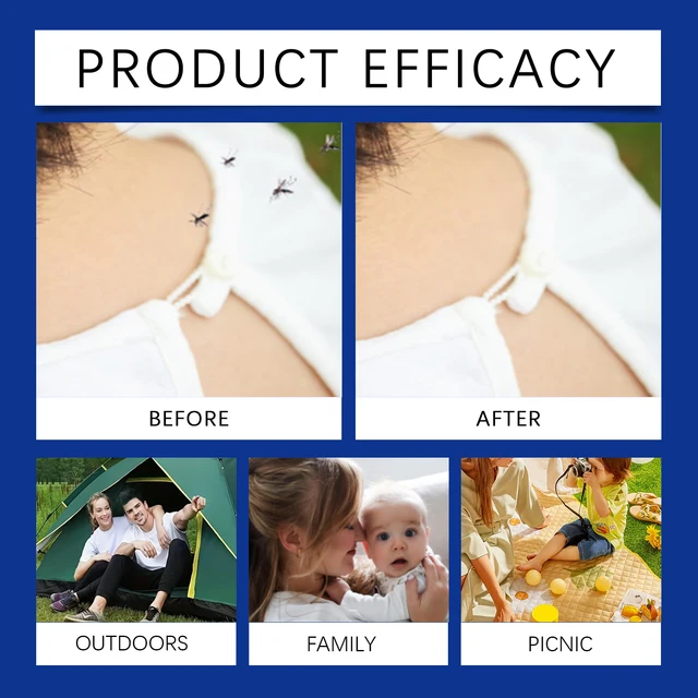 Spray Repelente de Mosquitos Vegetal | Alivio Fresco Portátil