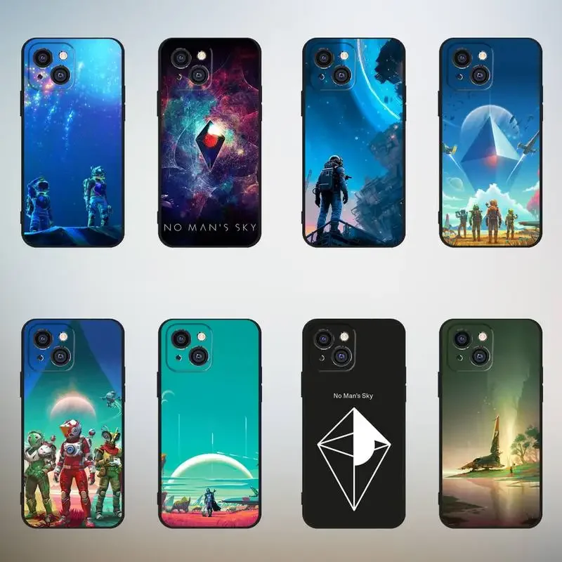 Custodia Per Telefono No Man Sky Game Per Iphone,11,12,Mini,13,14,15,Pro,Xs,Max,X,Xr,6,7,8,Plus Black Shell