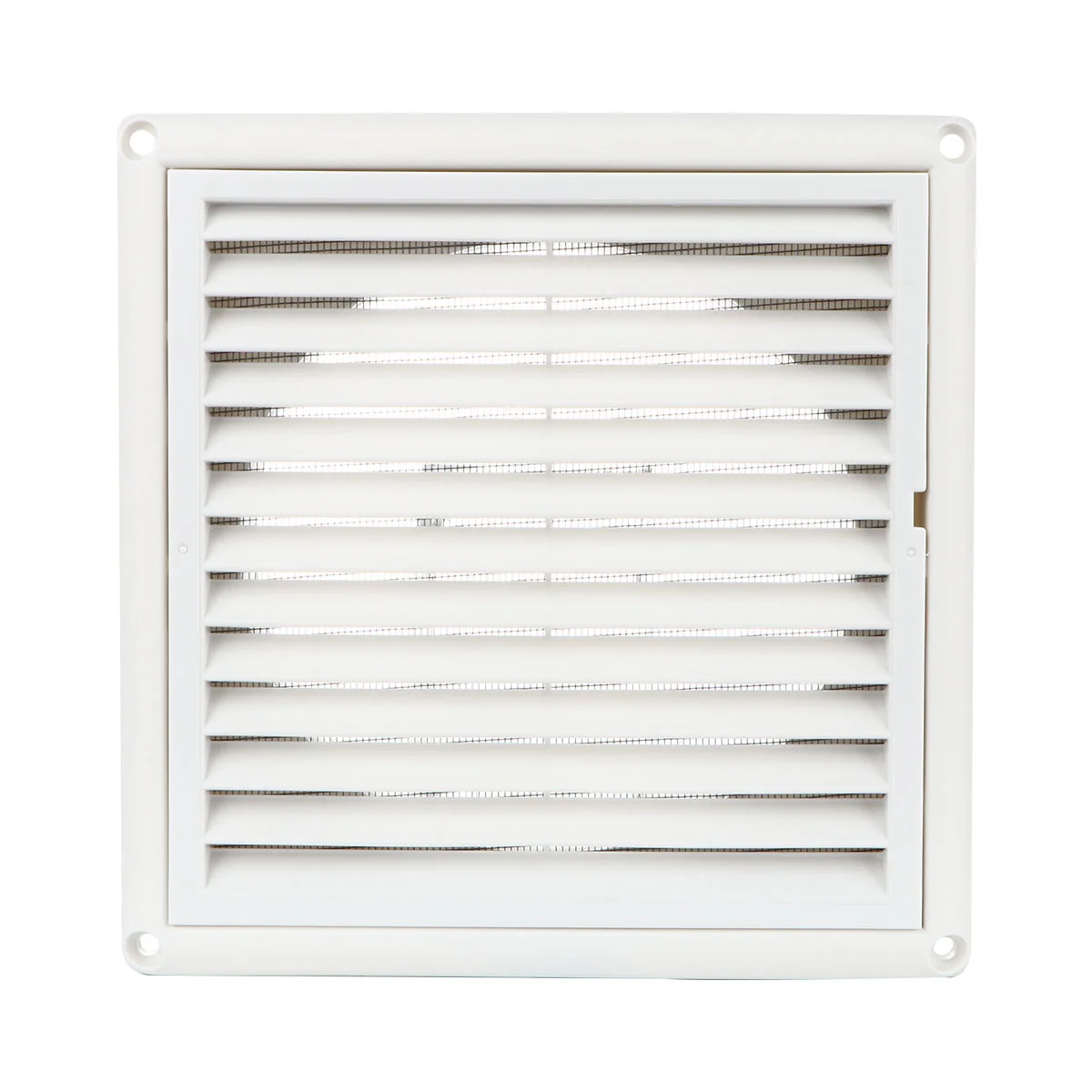 

Air Vent Ventilation Grill Cover Wall Ceiling Mounted Vent Built-in Fly Screen Mesh for Bathroom Office Home (White)
