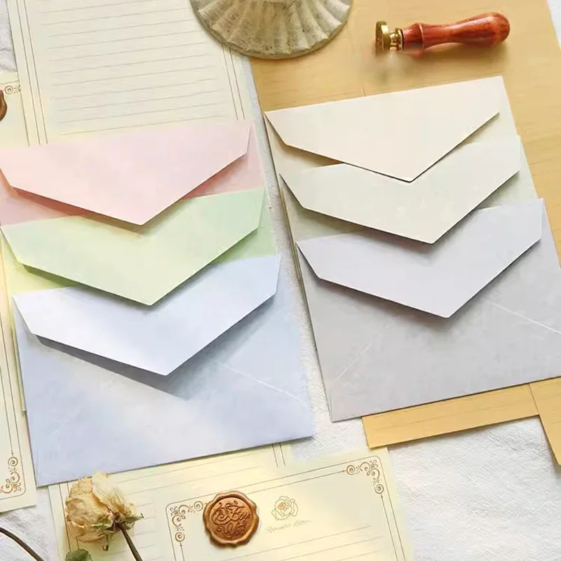 Macaron Envelopes 5pcs High Grade Thick Paper Cash Envelopes Kawaii Wedding Party Invitations Cards Postcards Cover for Letters kraft paper envelopes,mailing envelopes,mini envelopes,gift card envelopes