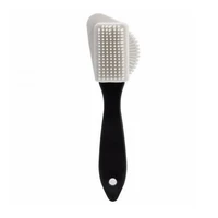 1pc 2-Sided Cleaning Brush Rubber Eraser Set Fit For Suede Nubuck Shoes Stain Dust Shoes Brush Steel Plastic Rubber Boot Cleaner 1