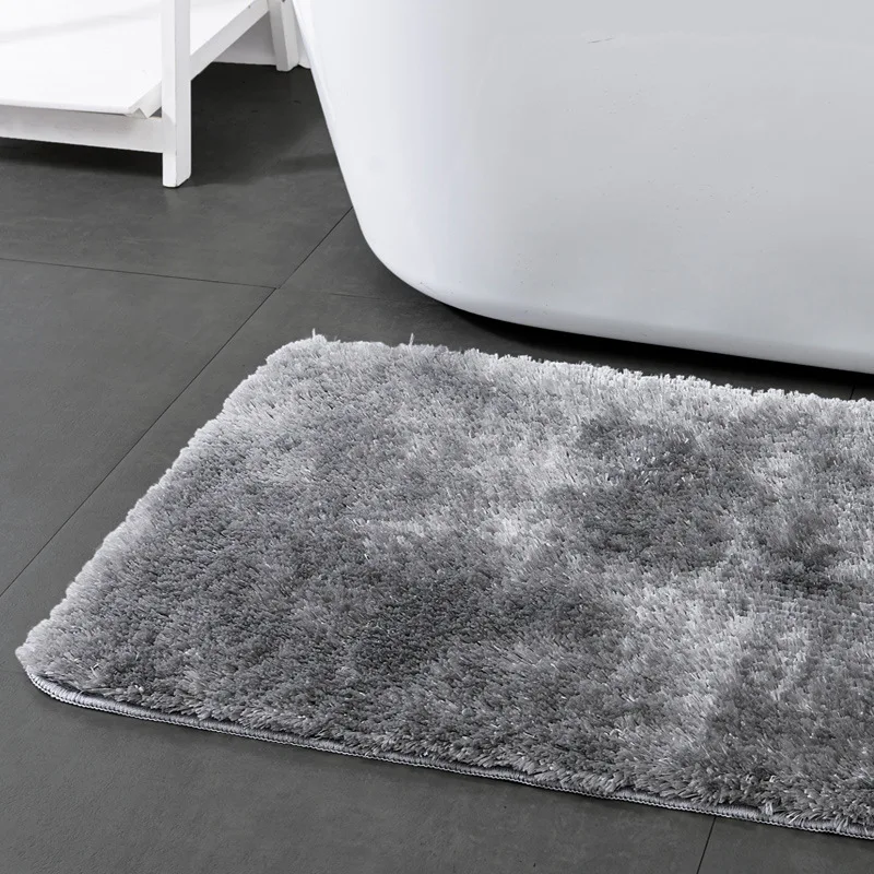 Absorbent Soft Shaggy Non Slip Bath Mat Bathroom Shower Home Floor Rugs  Carpet