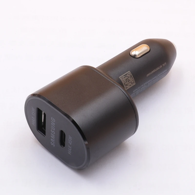 60W Super Fast USB-C Car Charger with Dual Outputs and Charging Cable