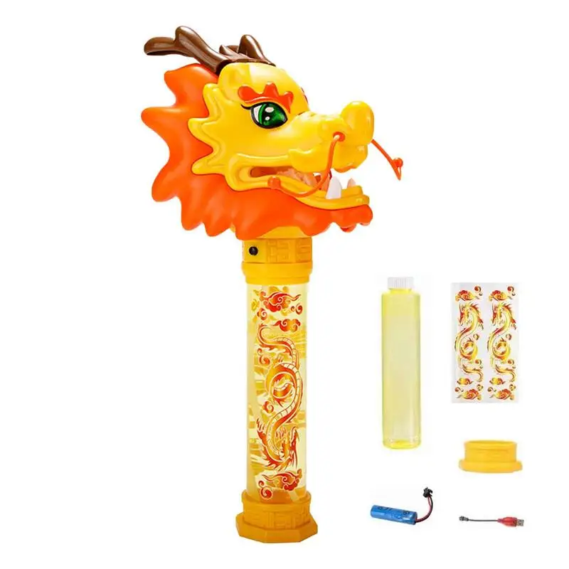

Dragon Bubble Blower Summer Outdoor Backyard Toys Upgrade Bubble Blower Christmas Party Atmosphere Maker Automatic Bubble Maker