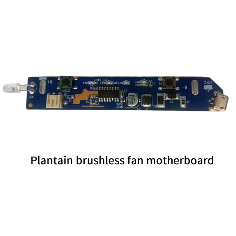 

USB Rechargeable Mini Fan PCBA Mini Fan Circuit Board Three Gears + Lights Motherboard B