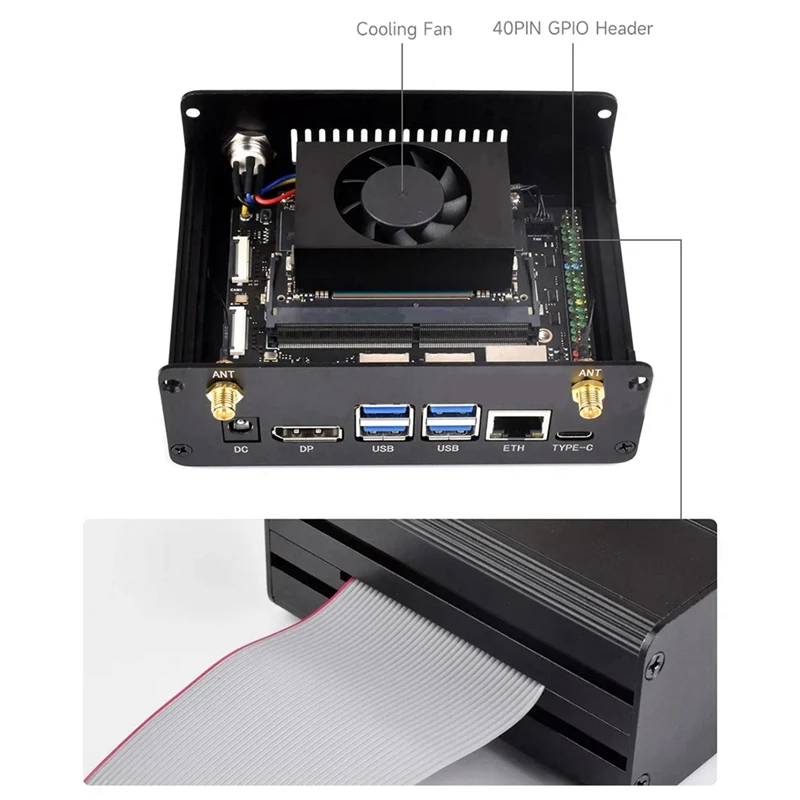 Jetson Orin Nano NX 부품용 알루미늄 인클로저 개발 보드, 휴대용 카메라 스탠드, 금속 케이스 인클로저