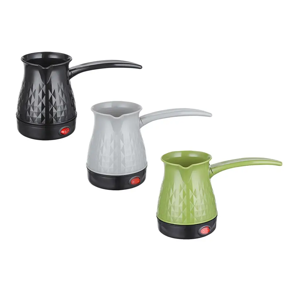 Vegena Inductiekoffiemachine, 500 ml, Turks koffiezetapparaat, campingkoffiezetapparaat, elektrisch koffiezetapparaat voor thee en melk, kalkoen voor thee en espresso (wit