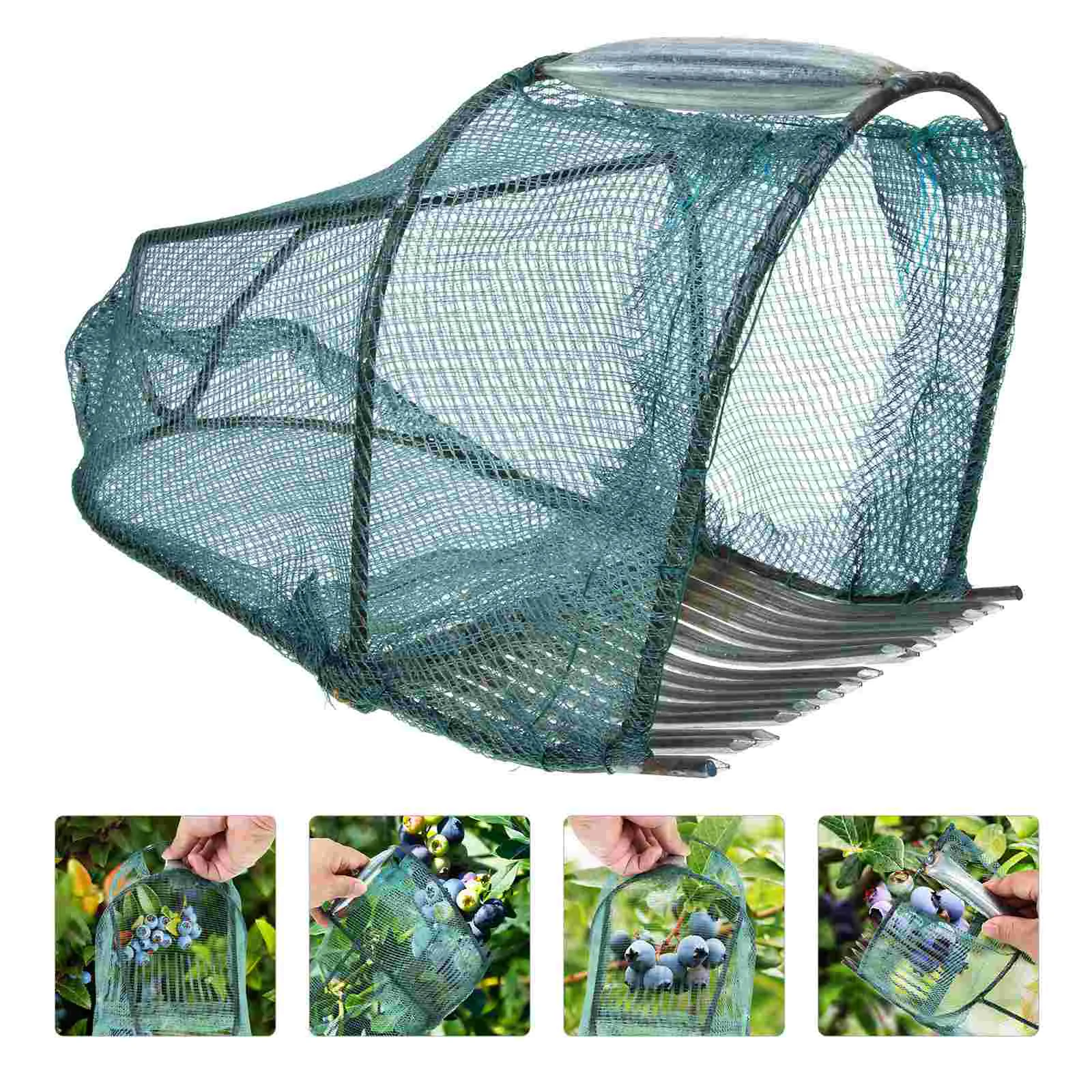 Easy Fruit Picking Outdoor Fruits Pickers for Gardening Blueberry Tools Stainless Steel Collector