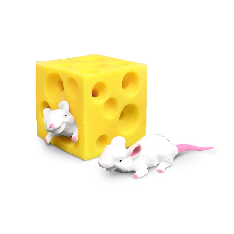Mouse Hidden in Cheese Squeeze Fidget Toys For Kids Anti Stress ADHD Funny Gifts Regalos Para Cumpleaños Infantil Invitados 2