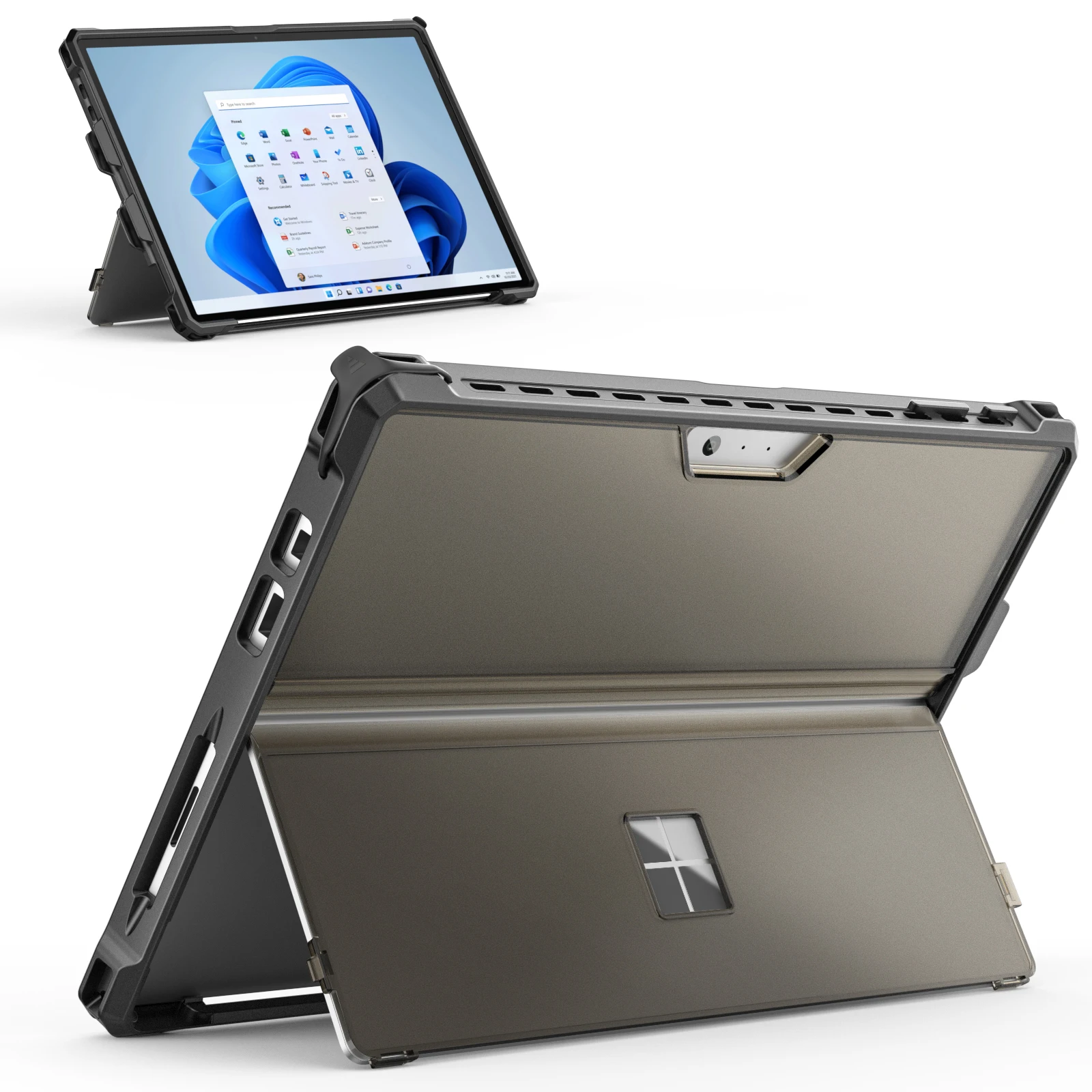 Embalagem Untuk Microsoft Surface Pro Plus Pro7 Embalagem Penutup Kasar Pelindung Tudo-em-um Dengan Pegangan Pena Untuk