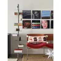 Bibliothèque rotative créative sur pied, Terrarium à plusieurs niveaux, organisateur de livres à domicile, supports de rangement d'étude minimalistes 5