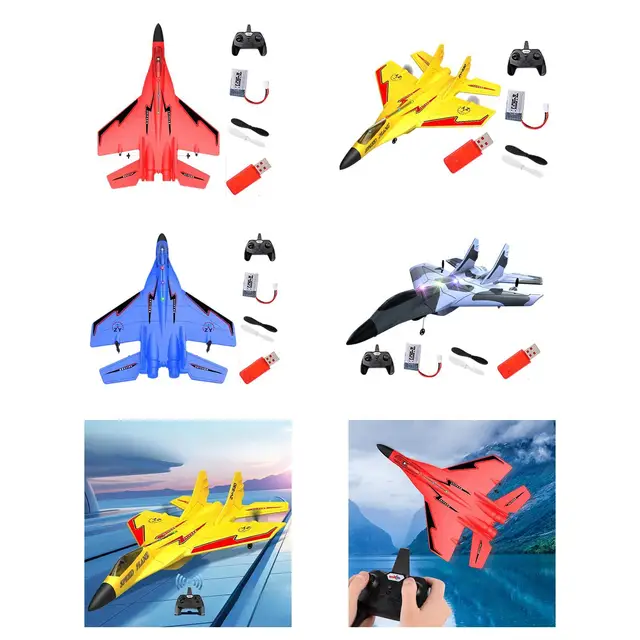RC Airplane Glider for Kids Party Favor with Light Practical Easy to Control Sturdy Gift Goodie Bag Stuffer Flying Toy Versatile 4