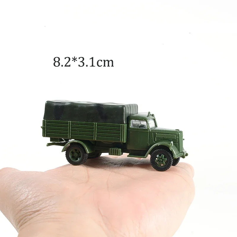 Model Building Kits 1:72 4D Hummer Missiles Lightning Truck Free Glue Assemble Military Children Toy Boy Gift