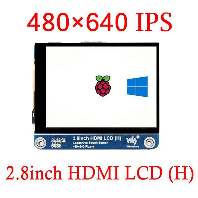 Waveshare 2.8 Inch LCD ÷ HDMI ȣȯ 480X640 뷮   ġ ũ ÷ ÷ 4B 3B +/Jetson Nano