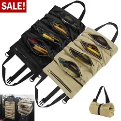 YOUZI Roll Up Tool Bag Multi-pocket Design Multi-purpose Hanging Carrier Pouch For Screwdrivers Sockets Wench