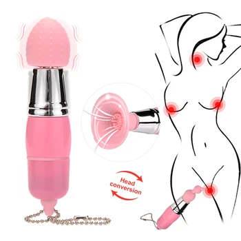 Mini 3 In 1 Vibrator Clitoris Stimulator G Spot Masturbation Nipple Stimulation Massager Adult Sex Vibrator Toys for Women Men 6