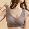 Nursing Bra Maternity Bra With Removable Pads Front Open Buckle Breathable Comfortable 3D Seamless Bras For Women Pregnancy Hot 2