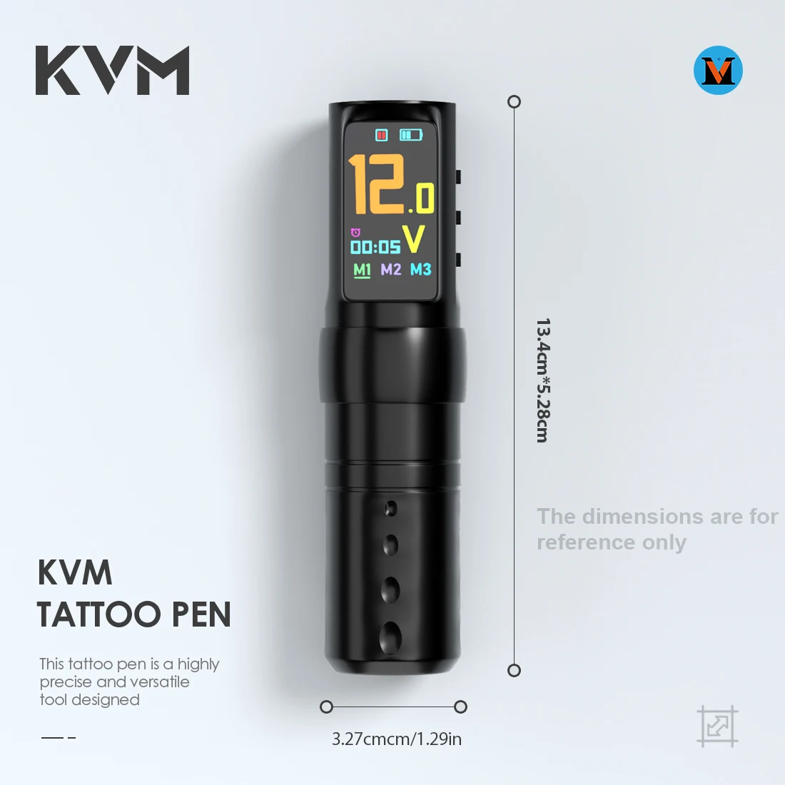 Tattoo Supplies Tattoo Pen KVM Wireless Tattoo Machine Adjustable handle Tattoo pen IPS screen 3 Modes Timing Function Speed 10V 10000rpm Guns