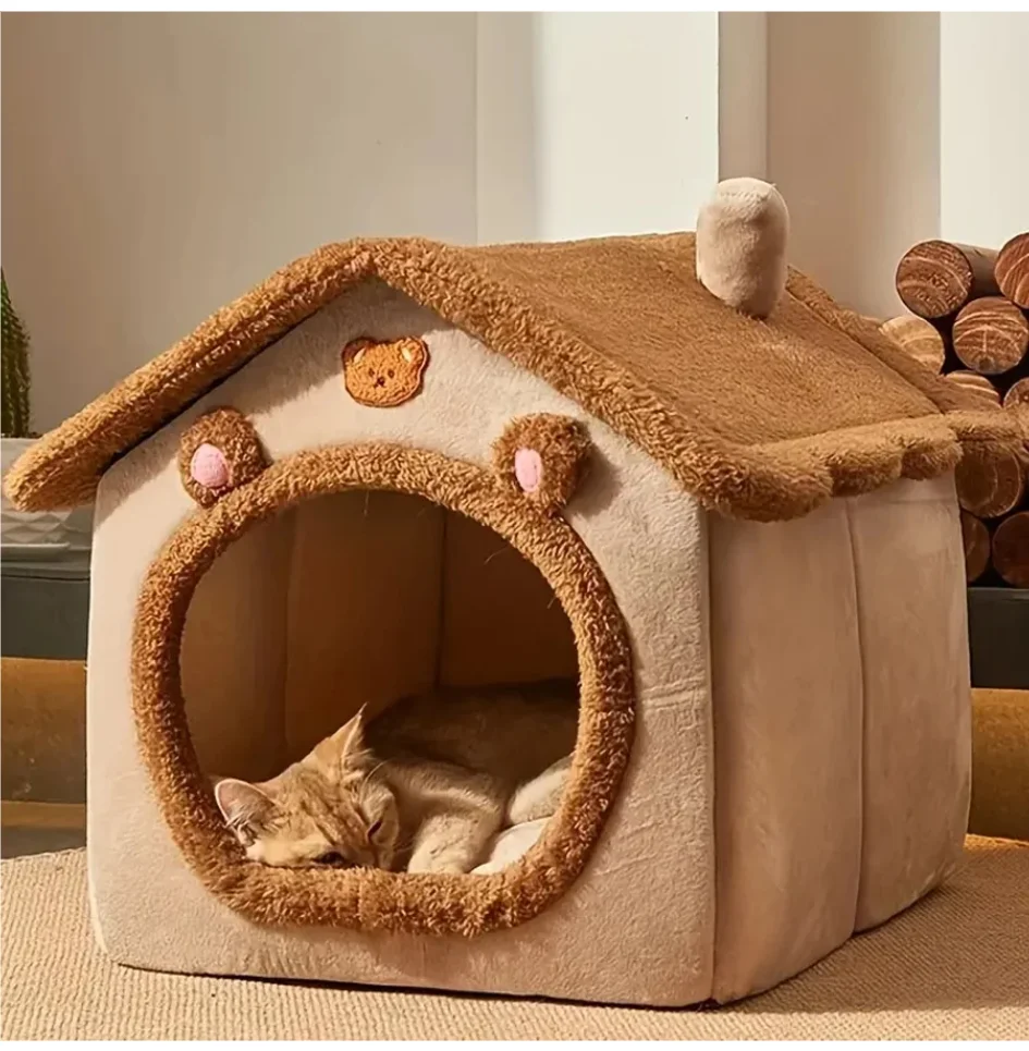 Foldable Pet House Removable Washable Cat House Puppy Cave Sofa Pet Bed House for Extra Small Dogs and Small and Medium Cats Foldable Pet House Removable Washable Cat House Puppy Cave Sofa Pet Bed House for Extra Small Dogs and Small and Medium Cats