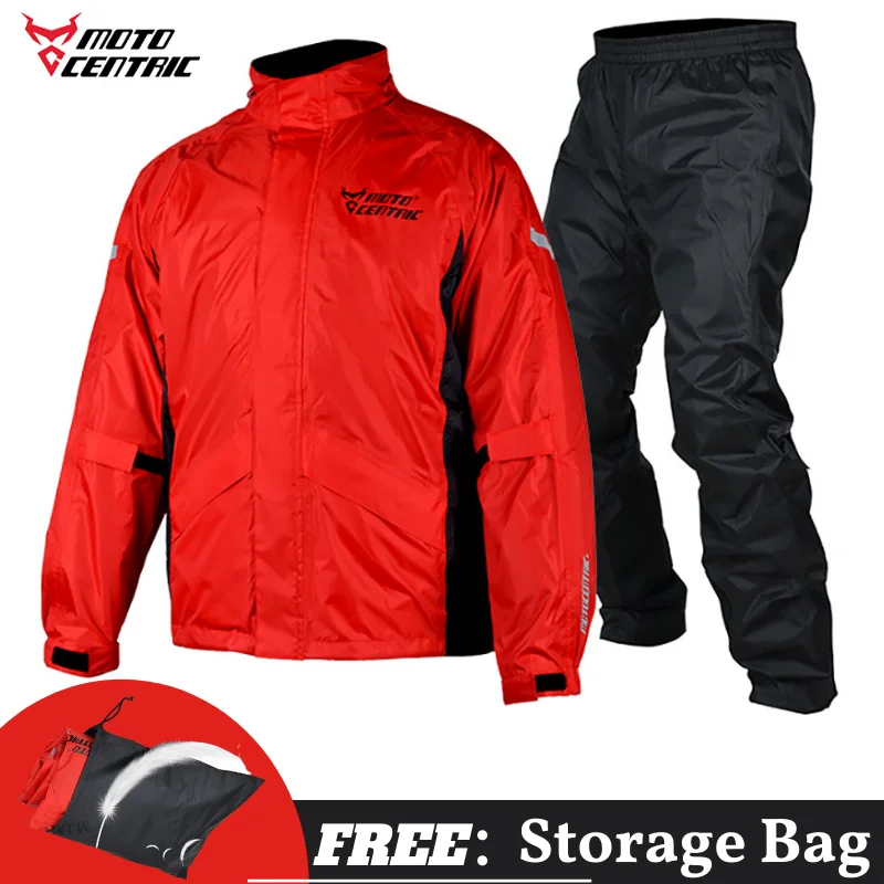 Motocentric Men Motorcycle Raincoat Suit Waterproof Motorcyclist Clothes Summer Motocross Rain Jacket Breathable Biker Raincoat motorcycle raincoat raincoat suit bike raincoat