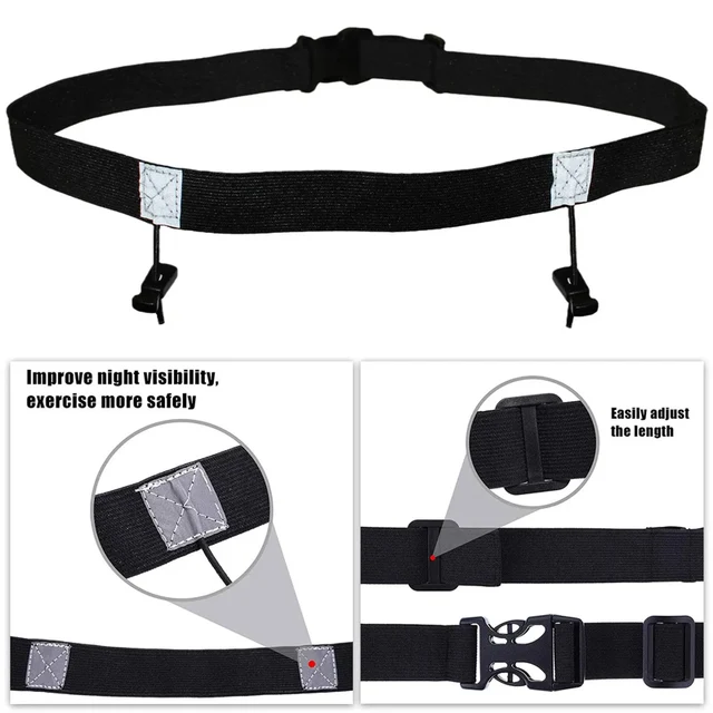 Running Race Number Belt Waist Pack Bib Holder For Triathlon Marathon Cycling Motor With 6 Gel Loops Fitness Sport Accessories 3