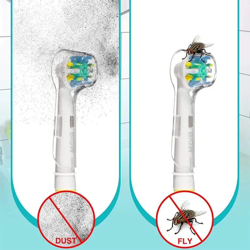 2/4Pcs Electric Toothbrush Heads Cover Toothbrush Head Protective Cover For Oral B Electric Dustproof Protective Cap toothbrush covers