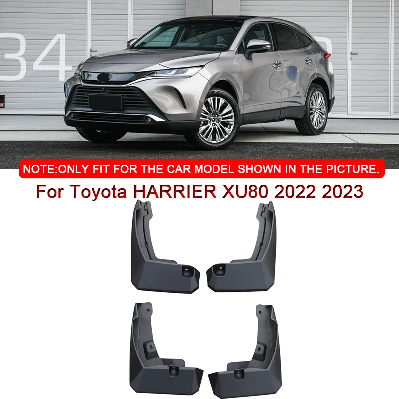 

For Toyota HARRIER XU80 Venza 2021-2023 Car Styling Car Mud Flaps Splash Guard Mudguards MudFlaps Front Rear Fender Accessory