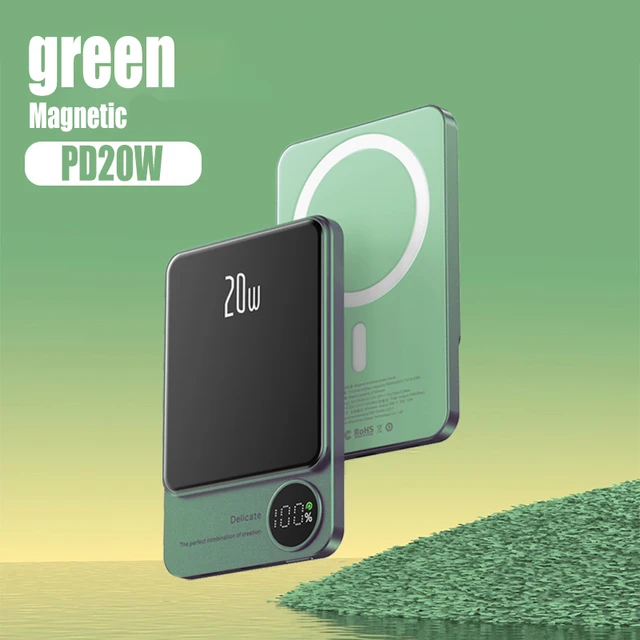 10000mAh Power Bank PD20W 15W Wireless Fast Charging Portable