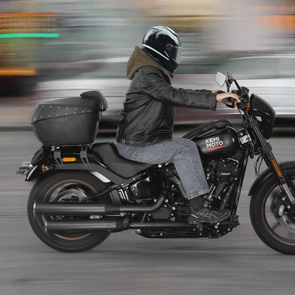 Caja De Equipaje Trasera Para Motocicleta, Almacenamiento Para Casco