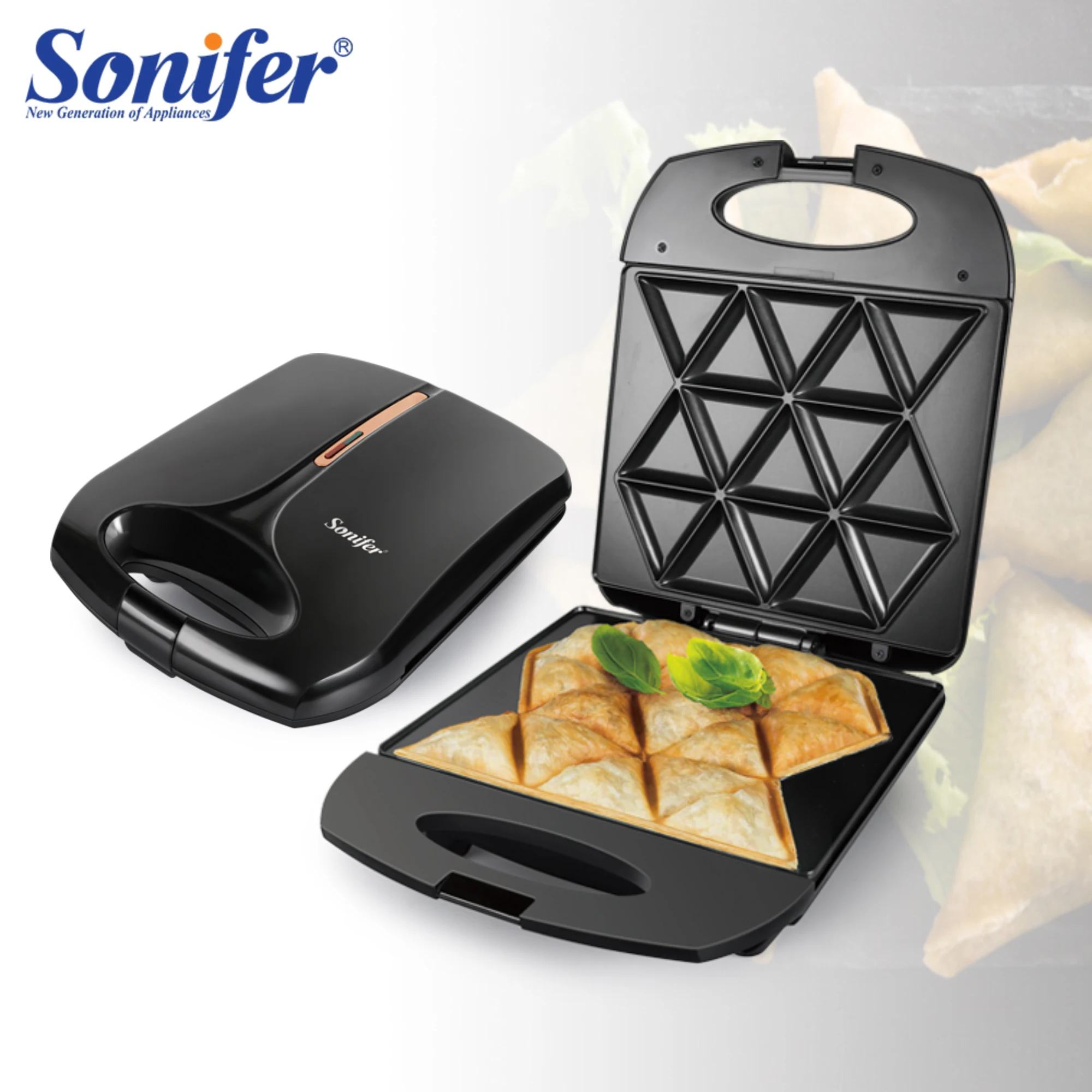 1400W Sandwiches Maker Electric Waffles Machine Cooking Appliances Bread Machine Cake Breakfast