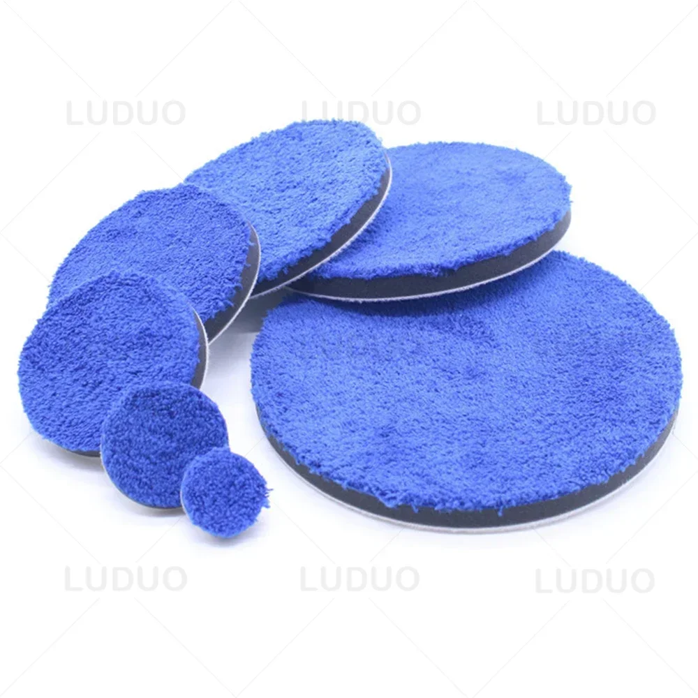 2/3/4/5/6/7inch Microfiber Polishing Pad For Cars Body Polish Wax Buffer Pad Wash Cleaning Micro Fiber Polishing 3