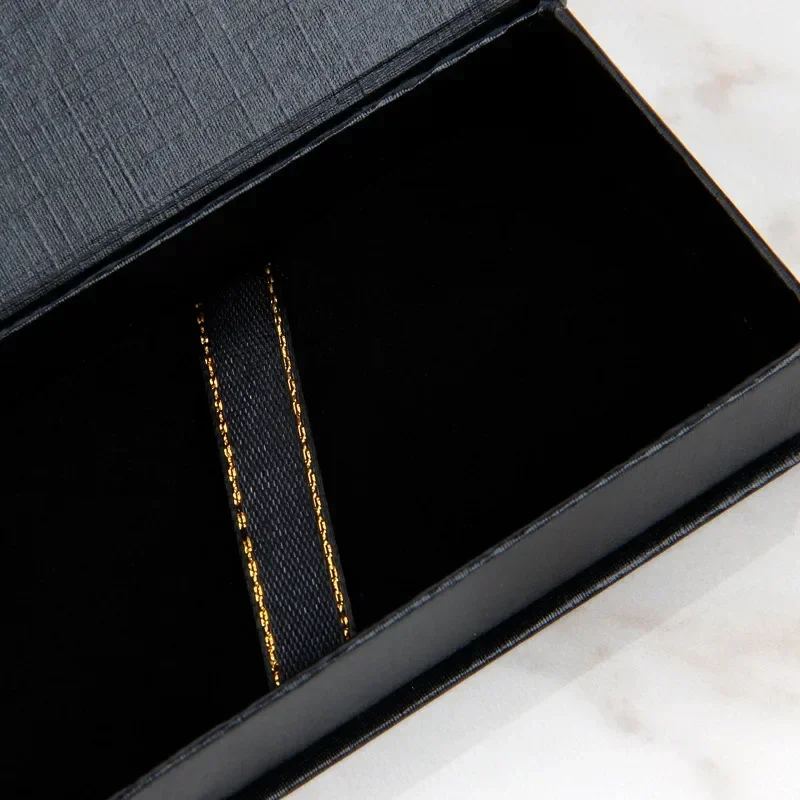 1pc Rectangular Clamshell Gift Pen Box Fashion Upscale Business Office Storage Organizer Supplies Pencil Cases