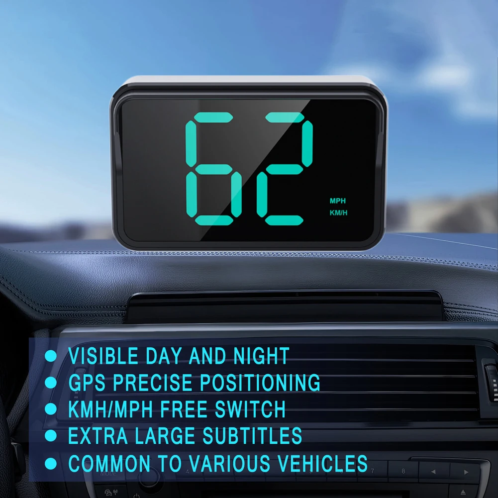 Display Head-Up Universale GPS HUD, Tachimetro Digitale Km/h con Caratteri Grandi, Adatto per Tutte le Auto e Camion, Plug & Play, Ricambio Auto - Image 3