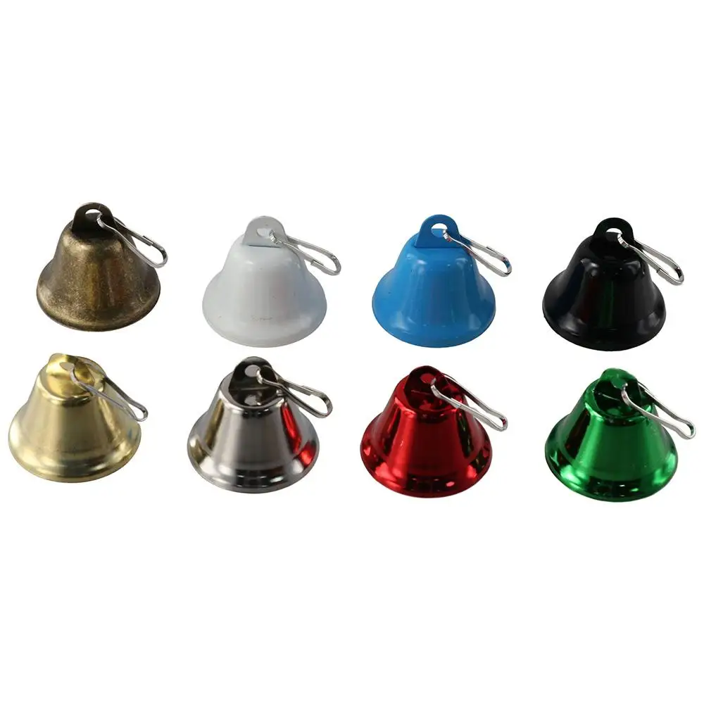 

multicolour Jingle Bells Pendant for Jewelry making metal Vintage Bells Bells with Spring Hooks Handmade Crafts Lovers