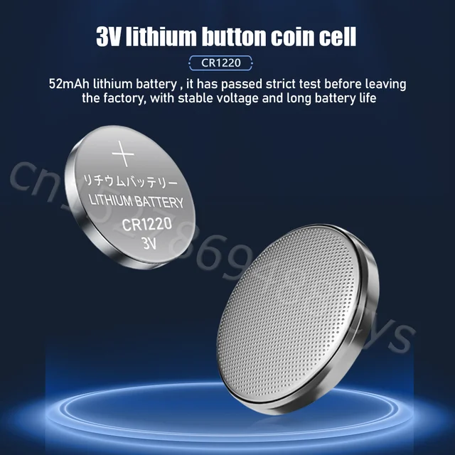 Pile bouton au lithium pour montre et clé de voiture, télécommande