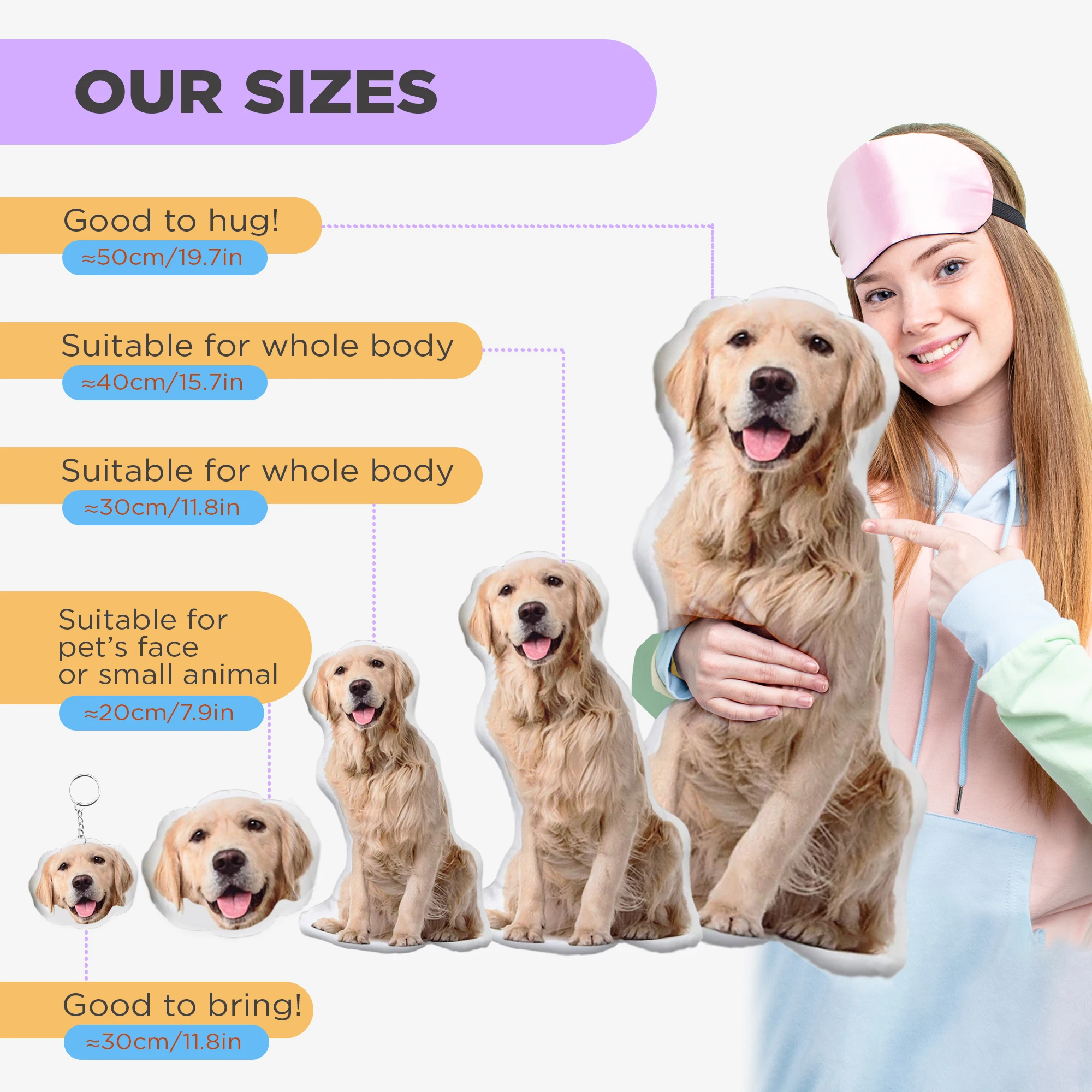 Custom Pets Cushion Personalized Filling Pets Photo Cushion DIY Pillow for Putting Picture of Cats and Dogs Home Decor 4