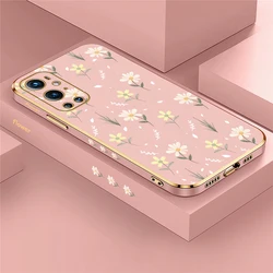 Elegant Floral Print Shockproof Silicone Phone Case - Oneplus 9 (Pink - 685)