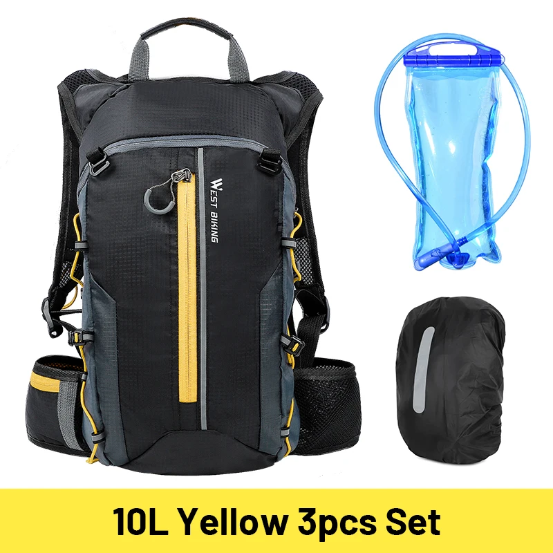 Zaino Impermeabile WEST BIKING 10L Per Ciclismo E Outdoor, Nylon Leggero, Modello YP0707210