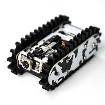 RC Tank Metal Tank Chassis Tractor Crawler App Control Scout Trolley Car con Robot fotocamera mobile per Openmv Esp32 S3 Robot Car